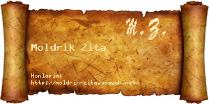 Moldrik Zita névjegykártya